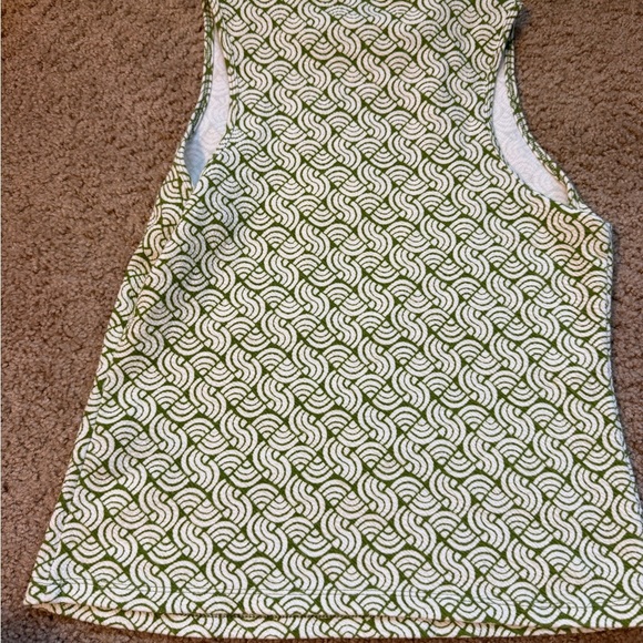 Anthropologie Maeve Green Swirl Top - Picture 6 of 6